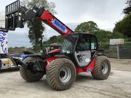 Telehandlers with Grass Tyres